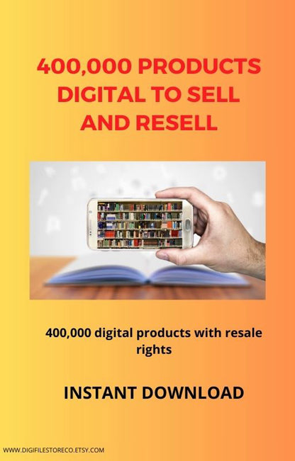 400,000 digital products to sell and resell