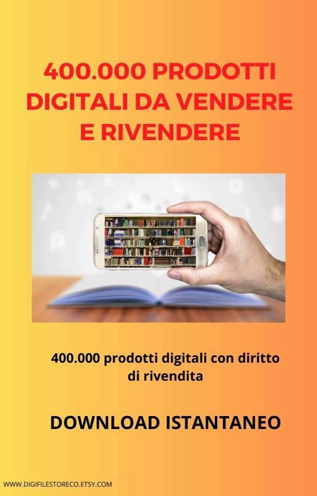 400.000 Prodotti digitali da vendere e rivendere